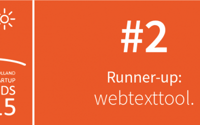 Textmetrics Runner-up in Founded In Holland Summer Startup Awards 2015!