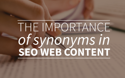 The importance of synonyms in SEO content