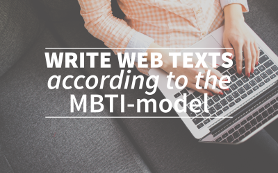 Write web texts according to the MBTI-model