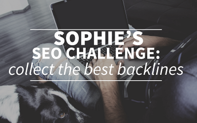 Sophie’s SEO challenge: collecting backlinks