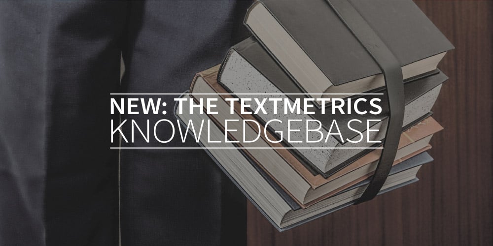 New: the Textmetrics SEO knowledgebase