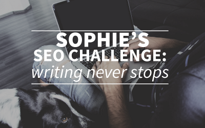 Sophie’s SEO challenge: writing, writing and more writing