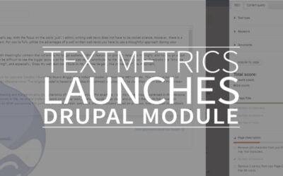Textmetrics launches Drupal module
