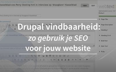 Drupal website vindbaar maken deel één: zo gebruik je SEO voor jouw site