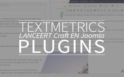 Textmetrics lanceert Craft en Joomla plugins