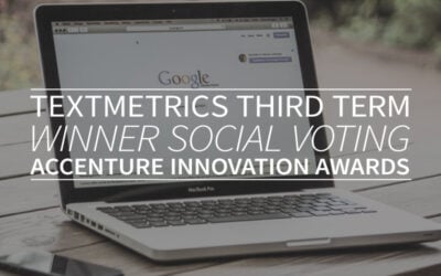 Textmetrics third term winner social voting Accenture Innovation Awards