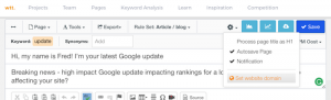 set domain Textmetrics