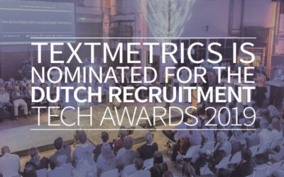 Textmetrics is nominated for the Dutch Recruitment Tech Awards 2019