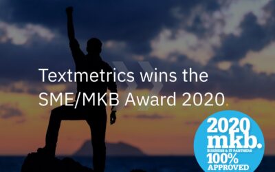 Textmetrics wins SME/MKB Award 2020