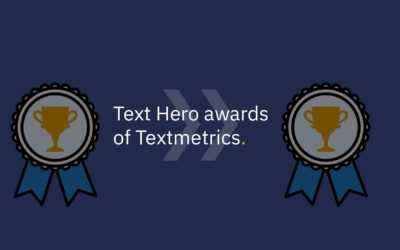 Textmetrics awards 5 companies with the ‘Text Hero award’ in the category understandable texts