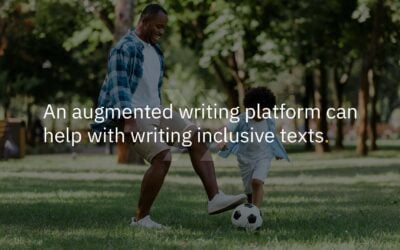 An augmented writing platform can help with writing inclusive texts