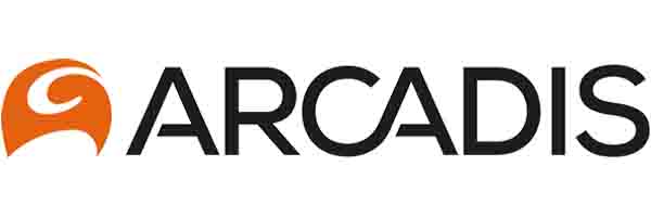 Arcadis logo and link to the user case with Arcadis.