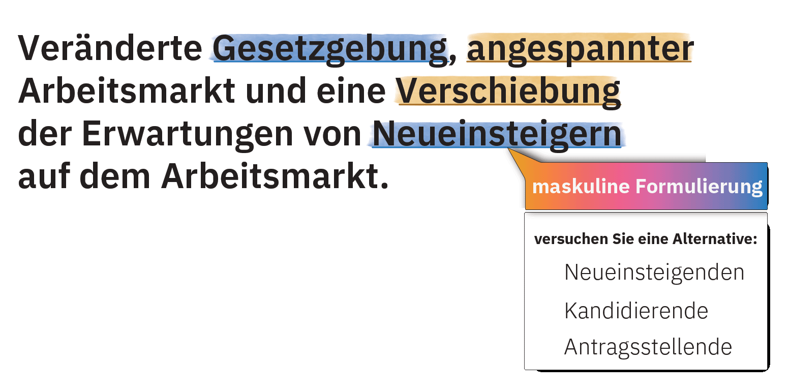 Word suggestions image in German Interface