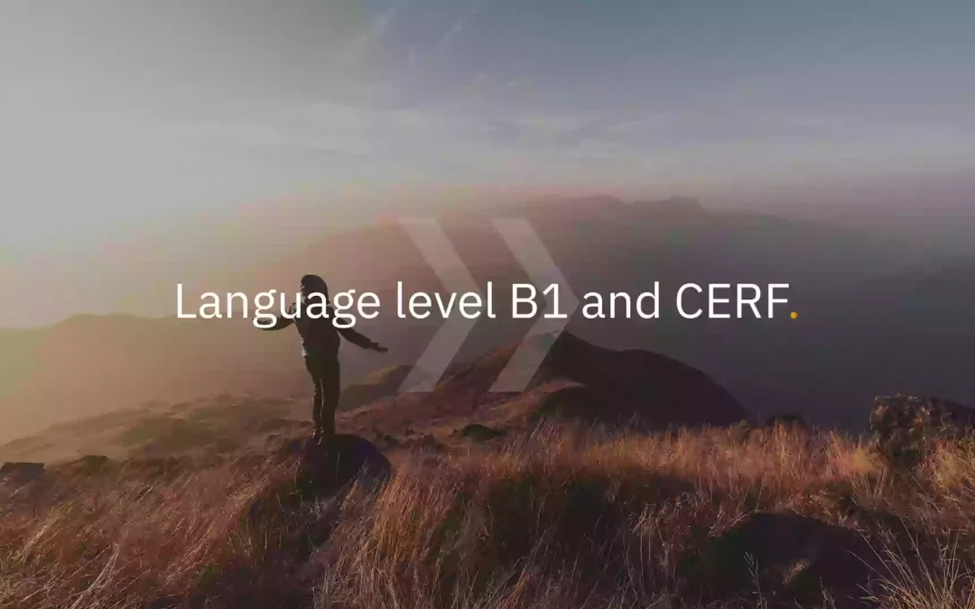 Language level B1 and CEFR